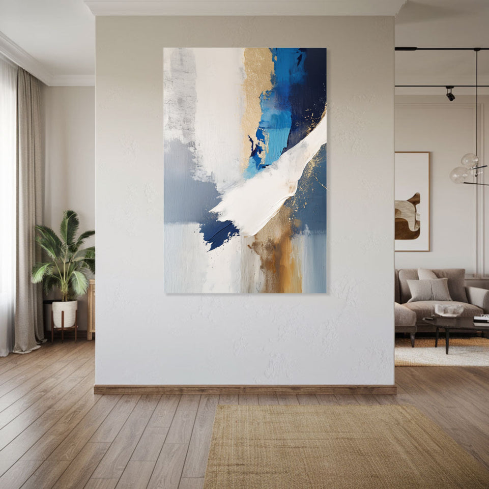 Abstract Ocean Dreamscape Canvas Art June Wall Art