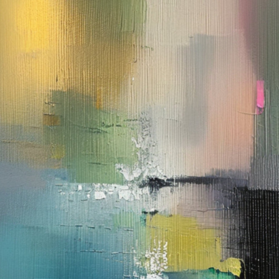 Abstract Dreamscape I Vibrant Hand-Painted Canvas Art for Home Decor June Wall Art