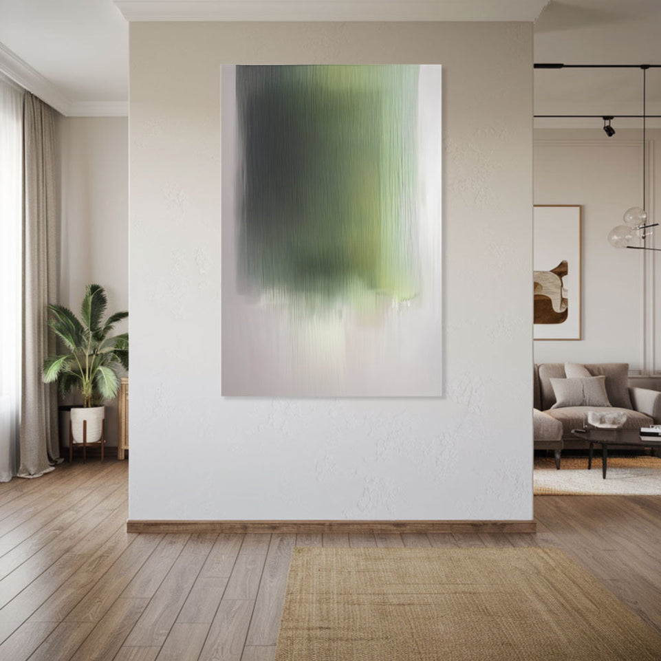 Green Abstract Serenity I Canvas Art June Wall Art