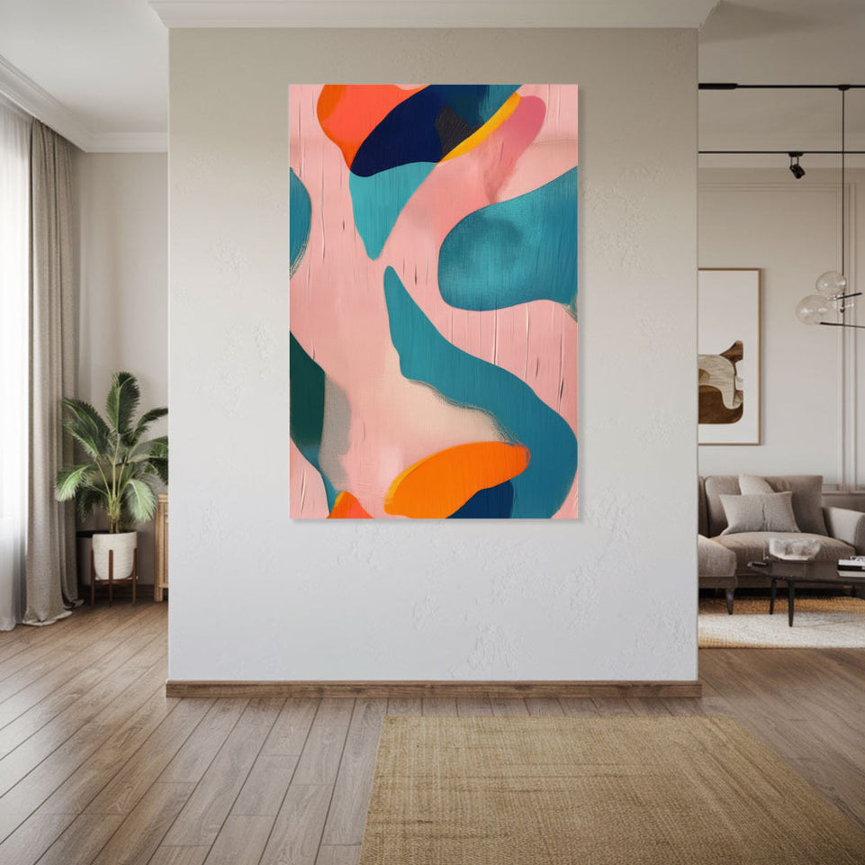 Abstract Dreamscape I Vibrant Modern Art June Wall Art