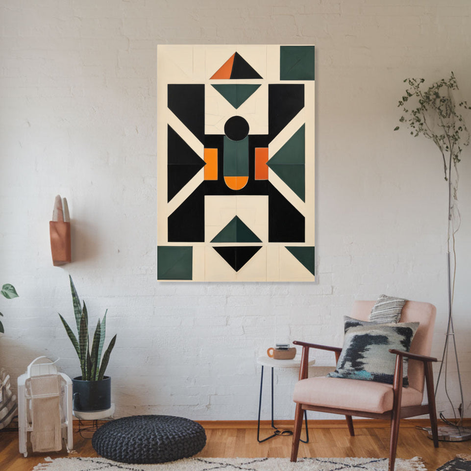Modern Geometric Abstract Art Home Decor Wall Art June Wall Art