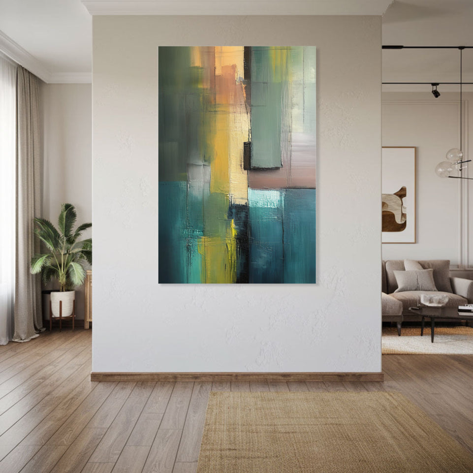 Modern Abstract Art Hand-Painted Canvas Art Wall Decor June Wall Art