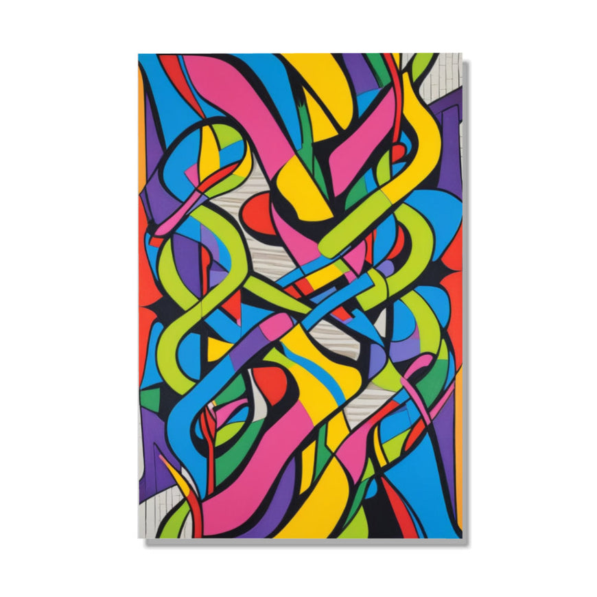 Colorful Abstract Dreamscape Canvas Art June Wall Art