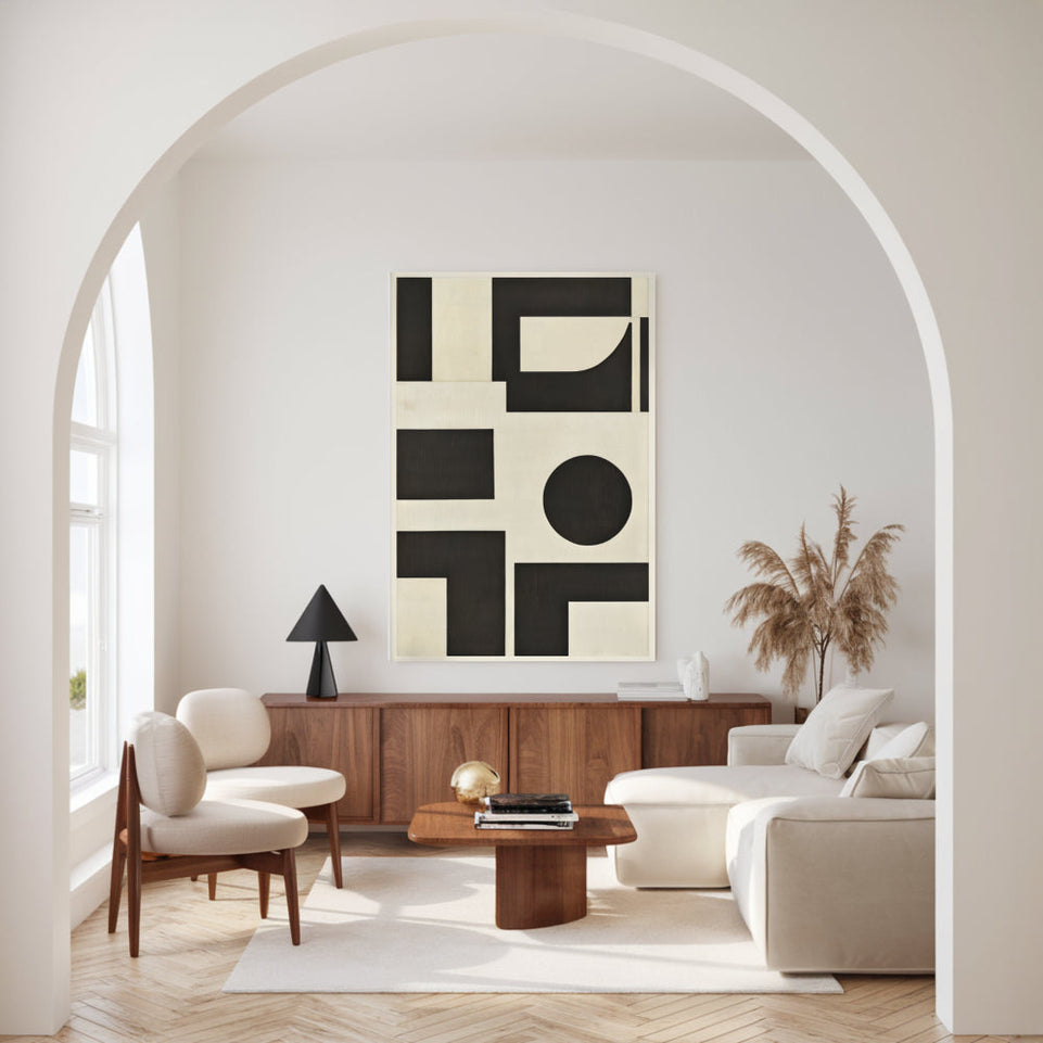 Abstract Geometry I Minimalist Decor June Wall Art