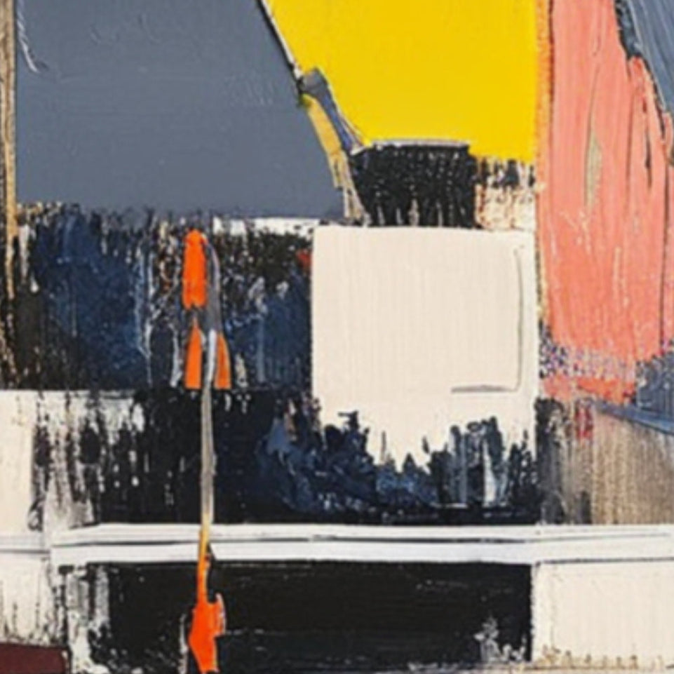Modern Abstract Art Hand-Painted Canvas Art Home Decor June Wall Art