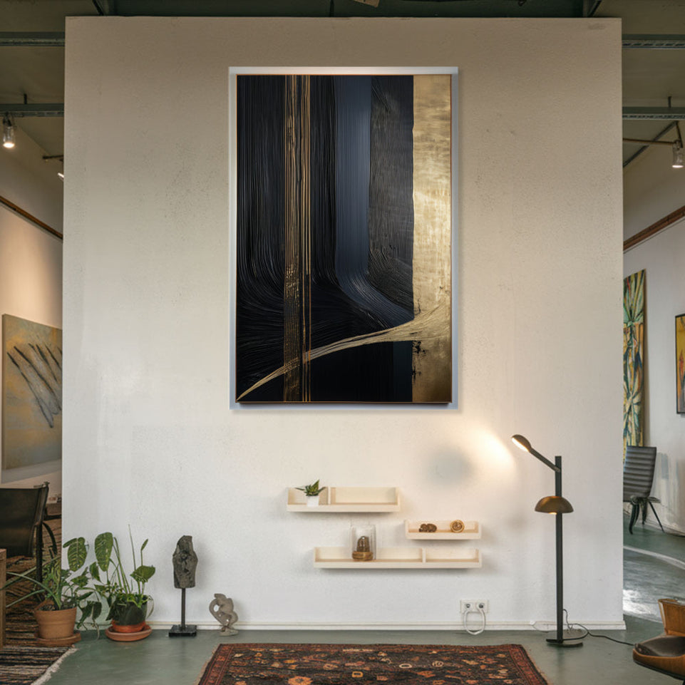 Golden Depths Abstract Wall Art June Wall Art