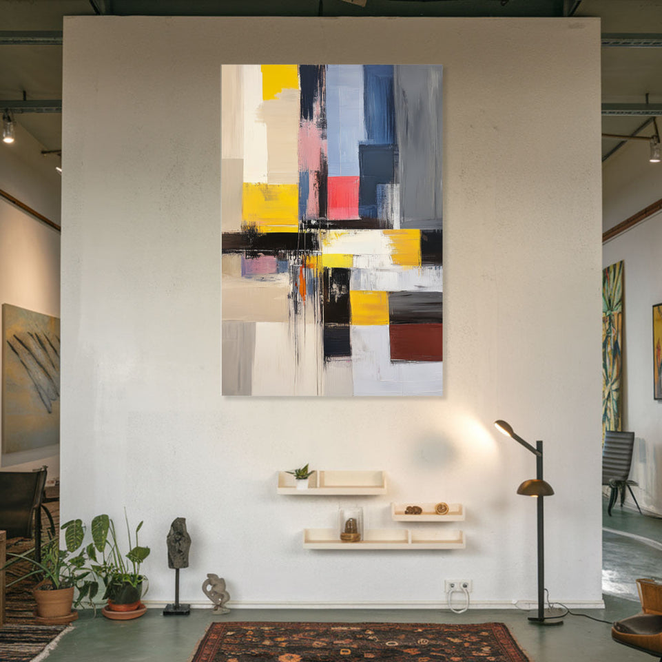 Abstract Symphony in Color I Vibrant Modern Art June Wall Art