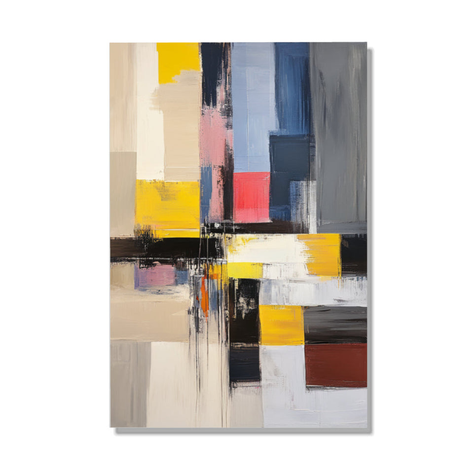 Abstract Symphony in Color I Vibrant Modern Art June Wall Art