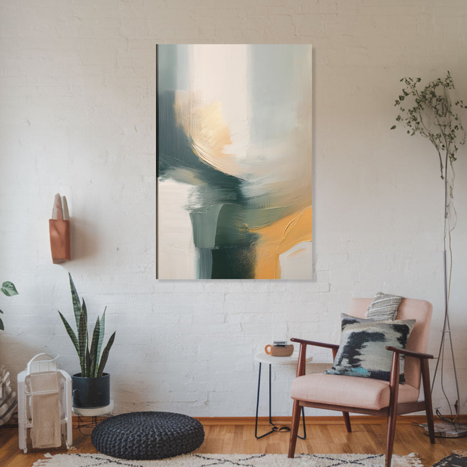 Serenity by the Sea Abstract Art June Wall Art