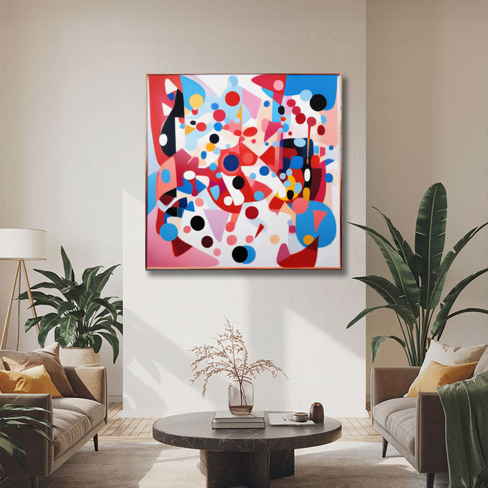 Abstract Melody I Vibrant Canvas Art for Home Decor June Wall Art