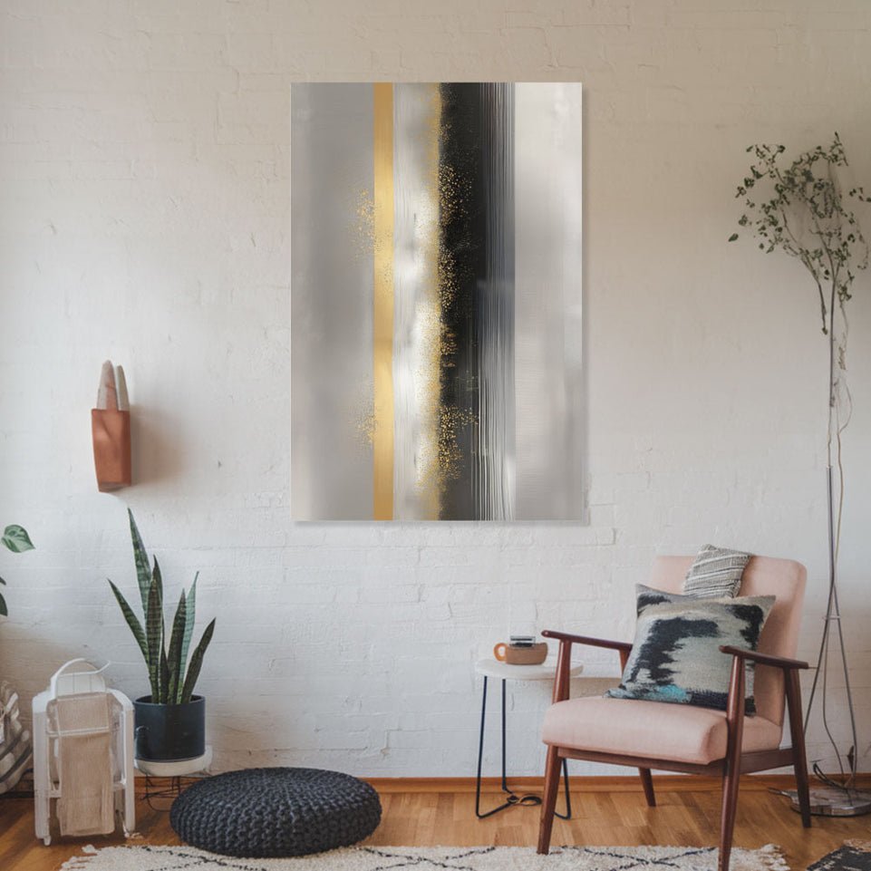 Golden Horizon Abstract Wall Art June Wall Art