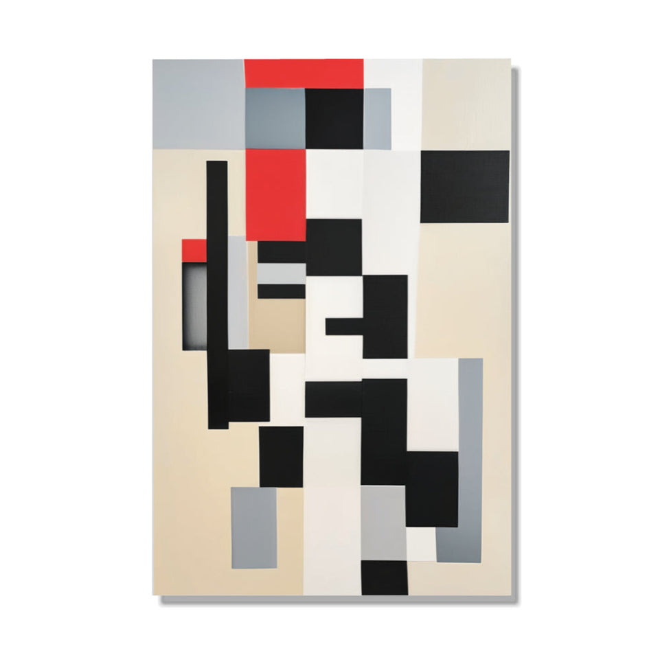 Modern Abstract Geometric Art I Canvas Wall Decor June Wall Art