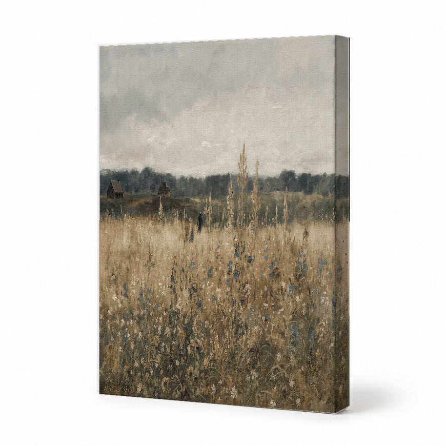 Serene Fields with Gentle Hues Canvas Art Print Art Wall Art Wooden Frame for Living Room Decor Modern Abstract Home Decor Framed Canvas Painting Ready to Hang Artwork Living Room Bedroom Office Wall Decor Gallery Quality Contemporary Interior