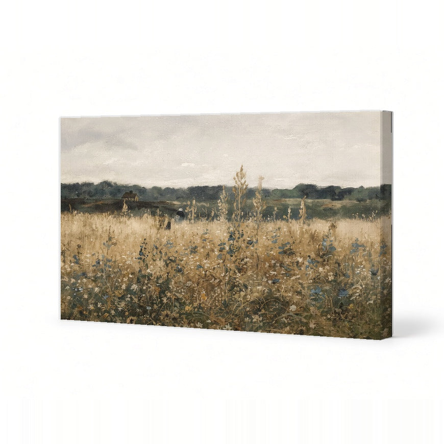 Serene Country Landscape Canvas Art Print Art Wall Art Wooden Frame for Living Room, Bedroom, Rustic Decor, Nature Lovers Modern Abstract Home Decor Framed Canvas Painting Ready to Hang Artwork Living Room Bedroom Office Wall Decor