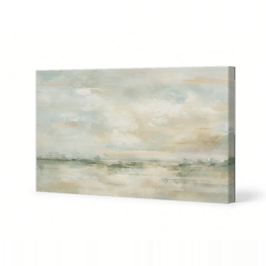 Soft Serenity Abstract Landscape Canvas Art Print Art Wall Art Wooden Frame for Calm Living Room Bedroom Decor Modern Abstract Home Decor Framed Canvas Painting Ready to Hang Artwork Living Room Bedroom Office Wall Decor Premium Poster Print for Home
