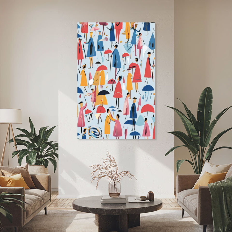 Rainy Day Melody  Modern Art Wall Decor for Home and Office June Wall Art