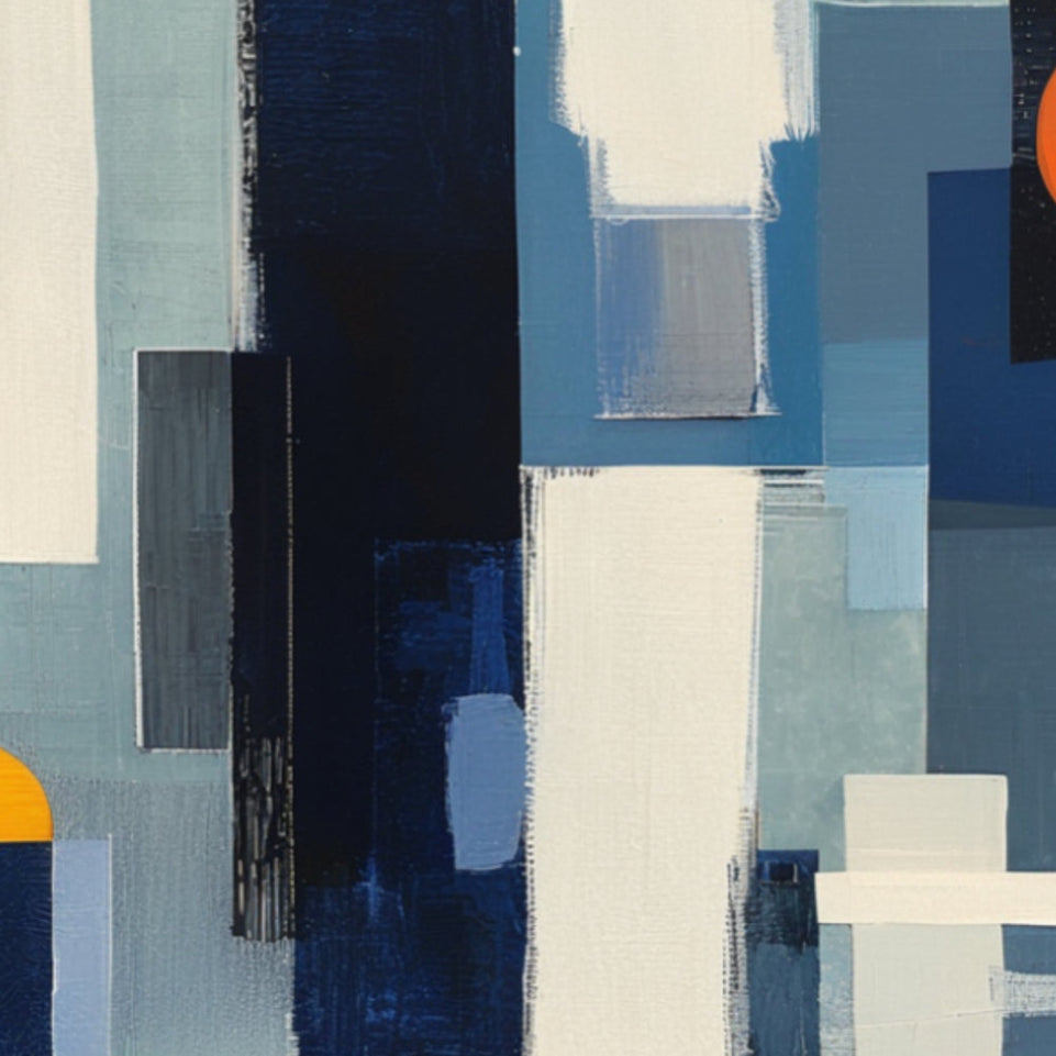 Blue Serenity I Abstract Canvas Art June Wall Art