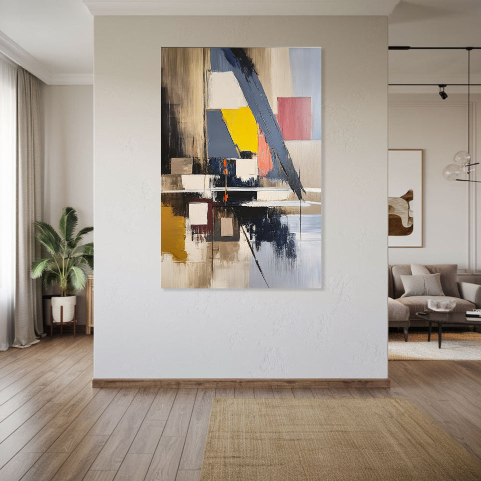 Modern Abstract Art  Hand-Painted Canvas Art  Home Decor June Wall Art