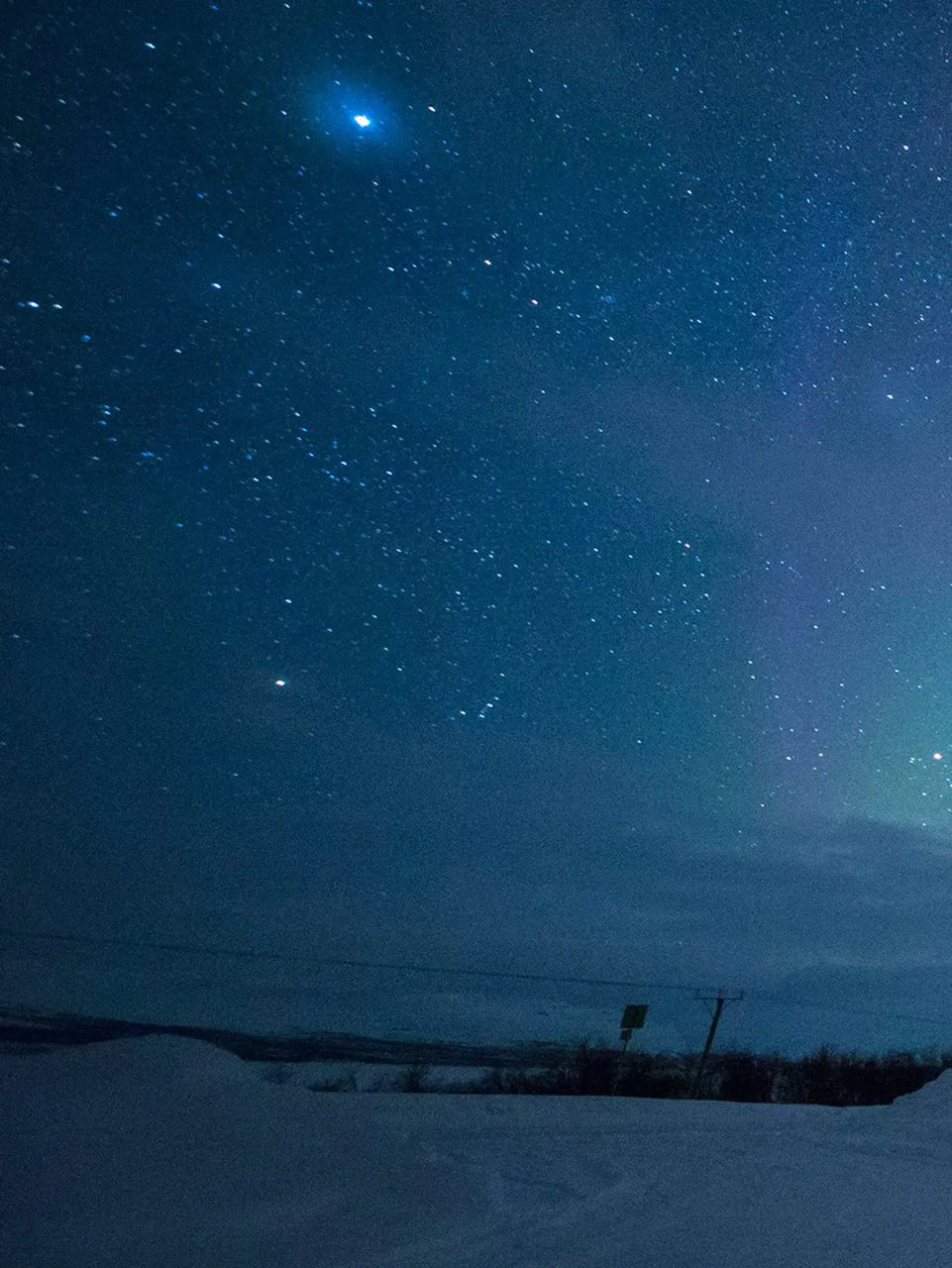 Aurora Borealis Canvas Print - Northern Lights over Tromsø, Norway | Stunning Night Sky Wall Art June Wall Art