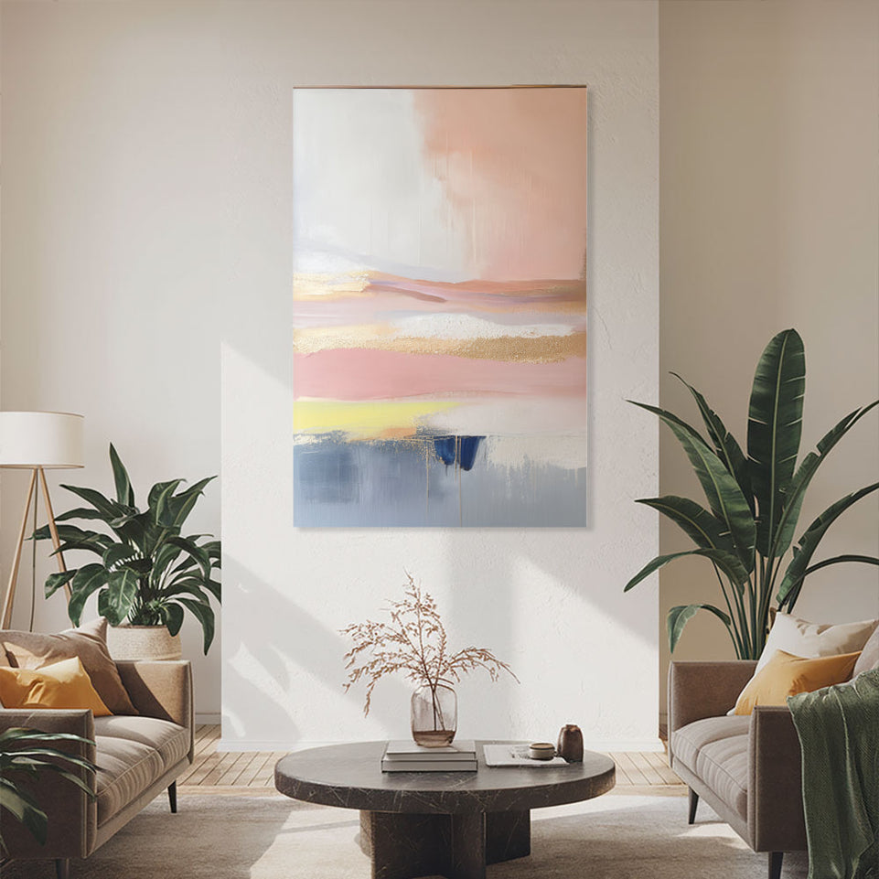 Abstract Sunset Glow I Canvas Art June Wall Art