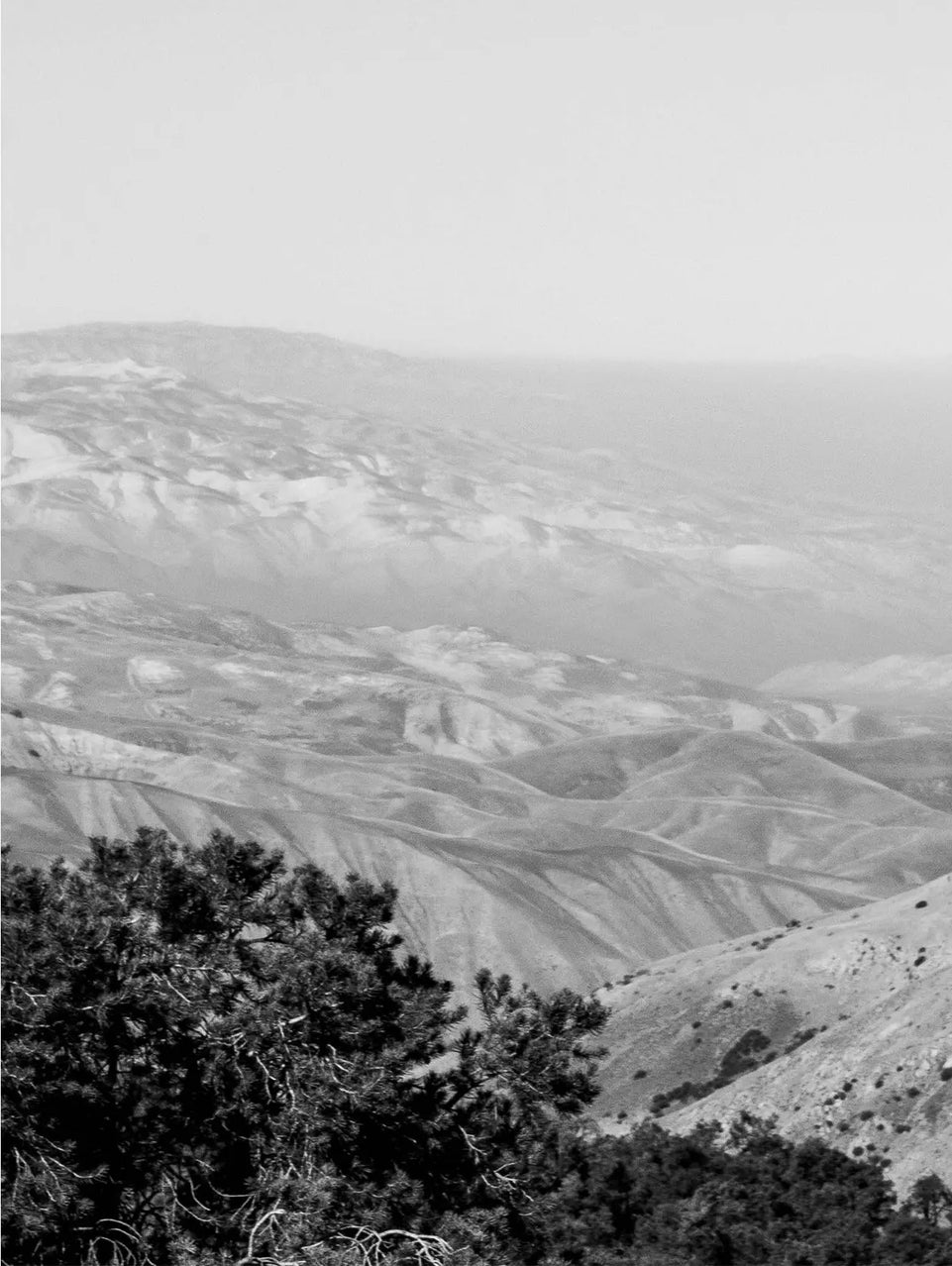 Black and White Mountain Landscape Triptych Canvas Print - Minimalist Set of 3 Wall Art for Modern Decor June Wall Art