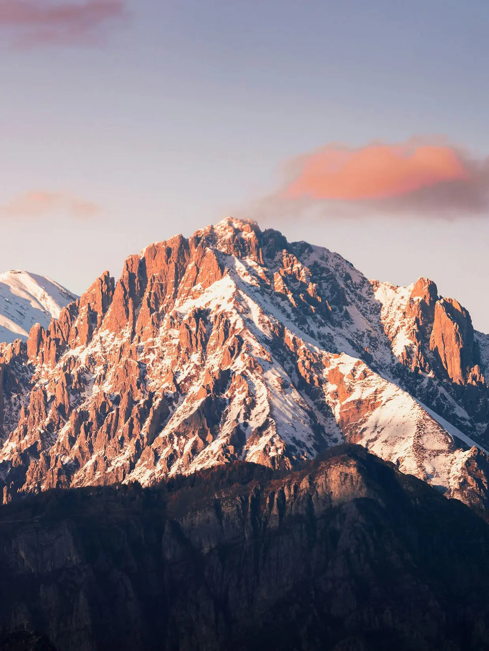 Mountain Sunset Triptych Canvas Print - Majestic Snow-Capped Peaks | Set of 3 Wall Art for Nature Lovers June Wall Art