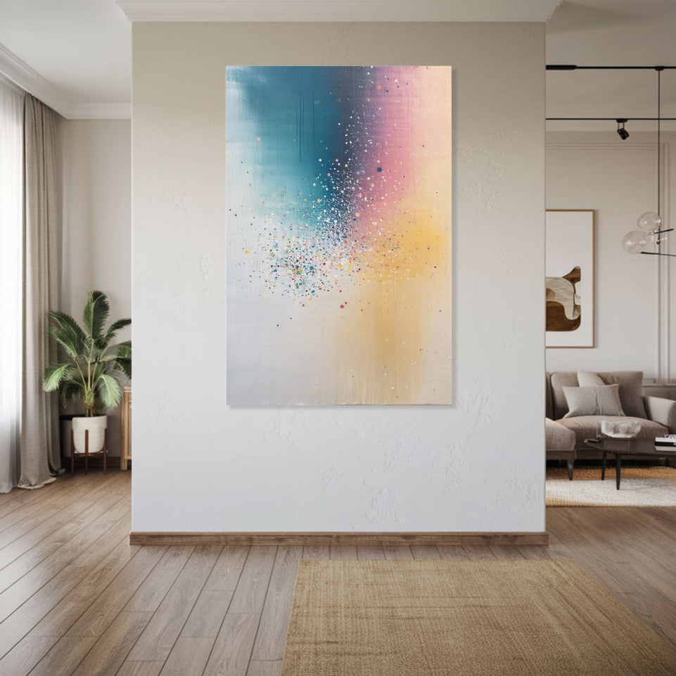 Abstract Dreamscape I Vibrant Modern Art for Home Decor June Wall Art