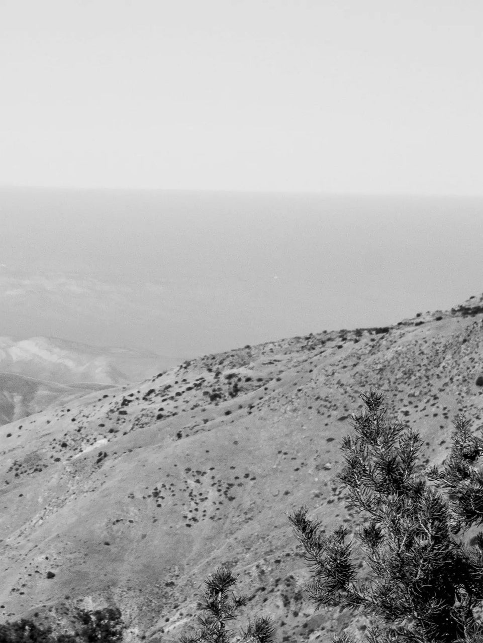 Black and White Mountain Landscape Triptych Canvas Print - Minimalist Set of 3 Wall Art for Modern Decor June Wall Art