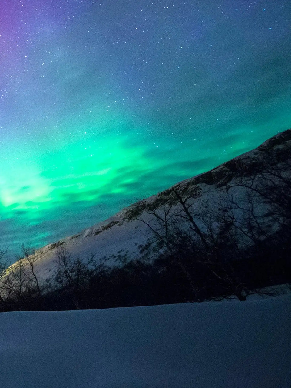 Aurora Borealis Canvas Print - Northern Lights over Tromsø, Norway | Stunning Night Sky Wall Art June Wall Art