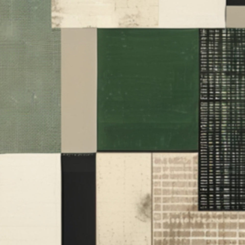 Modern Abstract Geometric Canvas Art June Wall Art