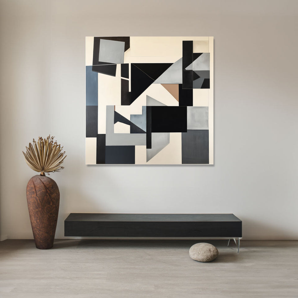 Abstract Geometric Dreamscape I High-Quality Canvas Art for Home Decor June Wall Art