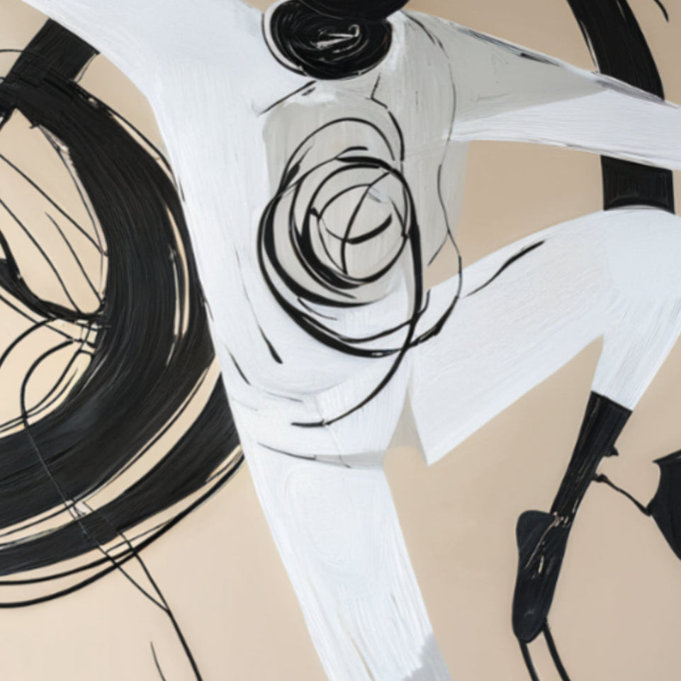 Ethereal Dancer in Motion  Canvas Art June Wall Art