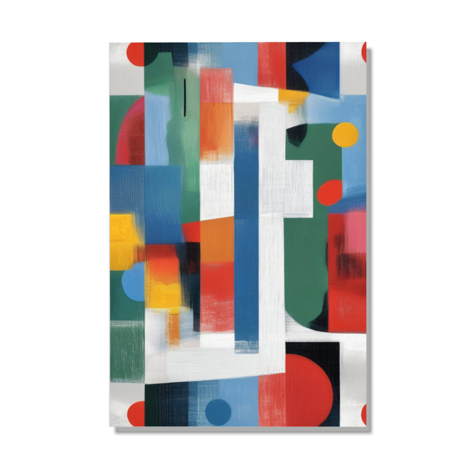 Colorful Abstract Symphony in Harmony June Wall Art