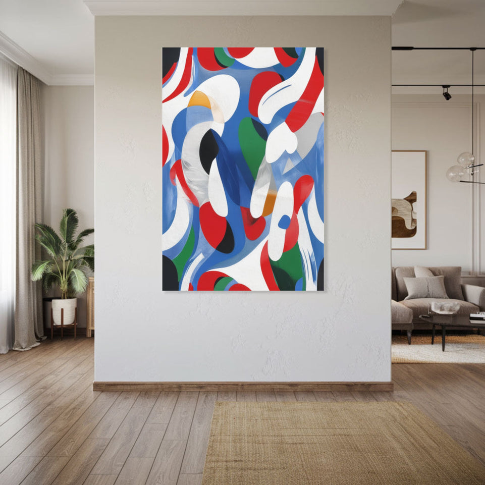 Colorful Abstract Dreamscape I Vibrant Modern Art June Wall Art