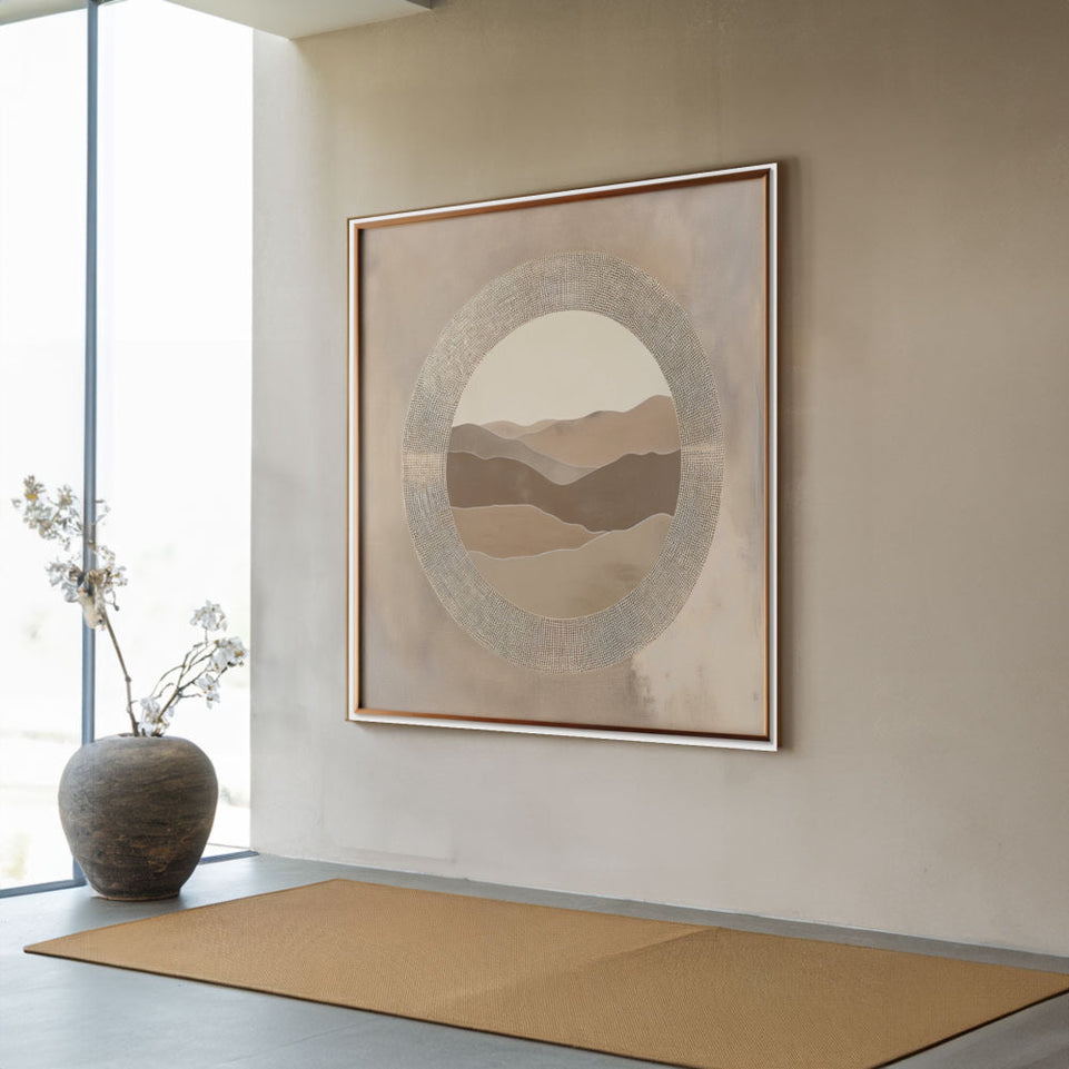 Desert Oasis I Framed Canvas Art June Wall Art