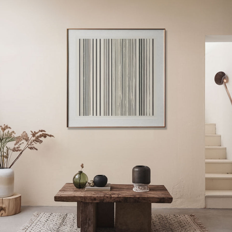 Abstract Lines I Framed Canvas Art for Living Room Decor June Wall Art
