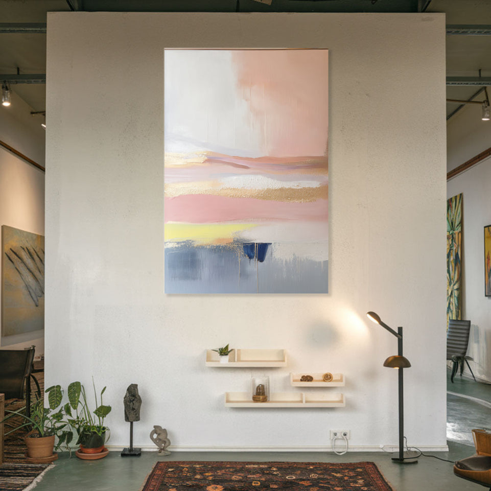 Abstract Sunset Glow I Canvas Art June Wall Art