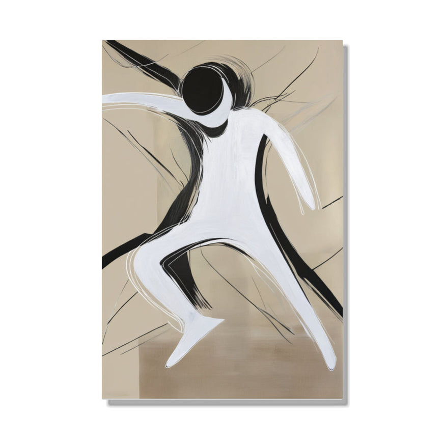 Dancing Figure Abstract Canvas Art June Wall Art
