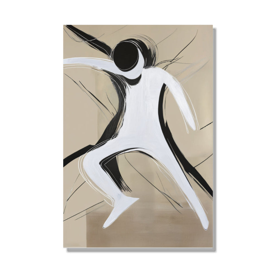 Dancing Figure Abstract Canvas Art June Wall Art