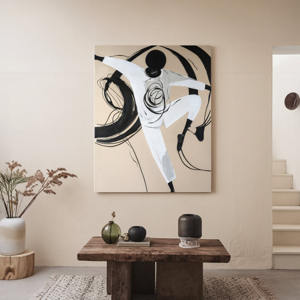 Ethereal Dancer in Motion  Canvas Art June Wall Art
