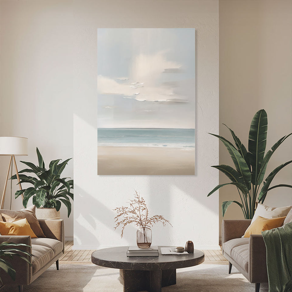 Serene Beachscape I Coastal Wall Art June Wall Art