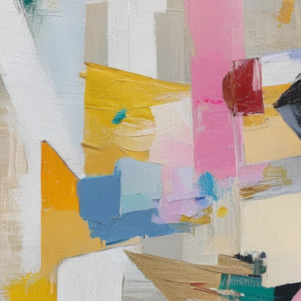 Abstract Symphony I Vibrant Abstract Art for Home Decor June Wall Art