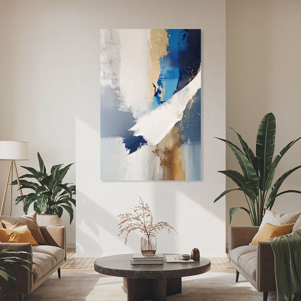 Abstract Ocean Dreamscape Canvas Art June Wall Art