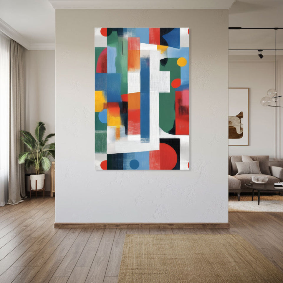 Colorful Abstract Symphony in Harmony June Wall Art