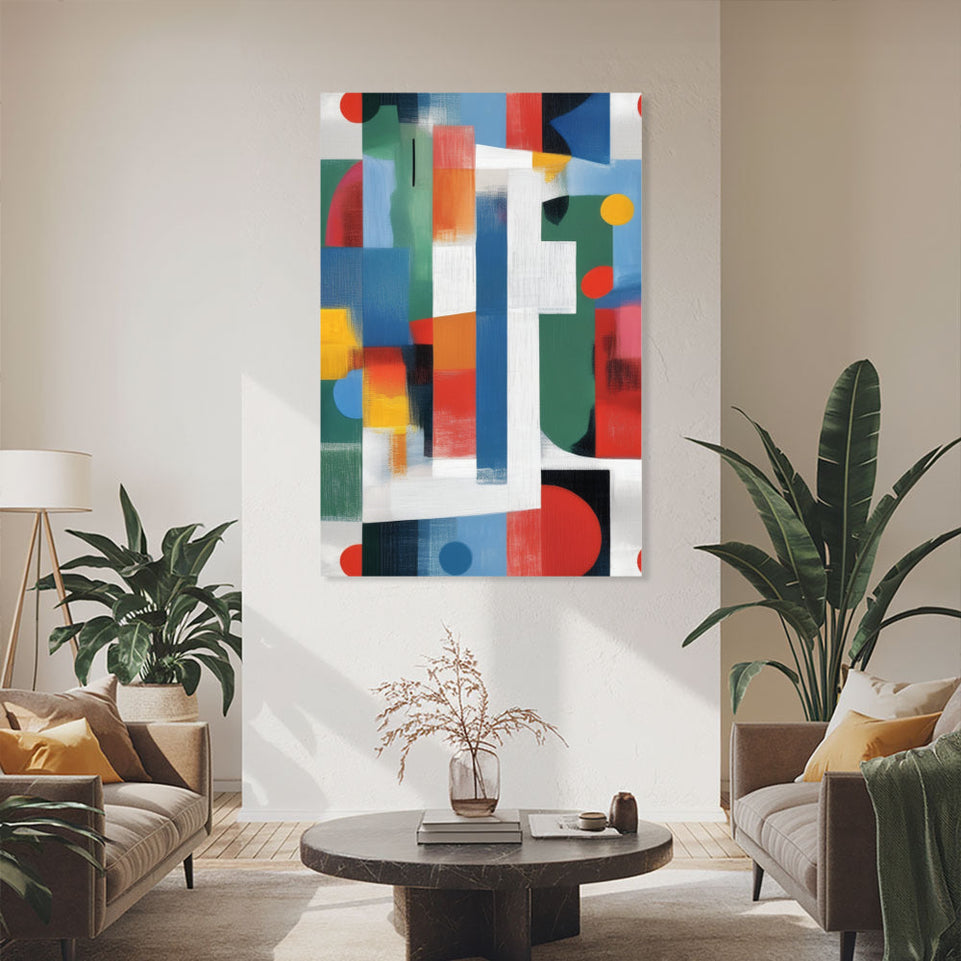 Colorful Abstract Symphony in Harmony June Wall Art