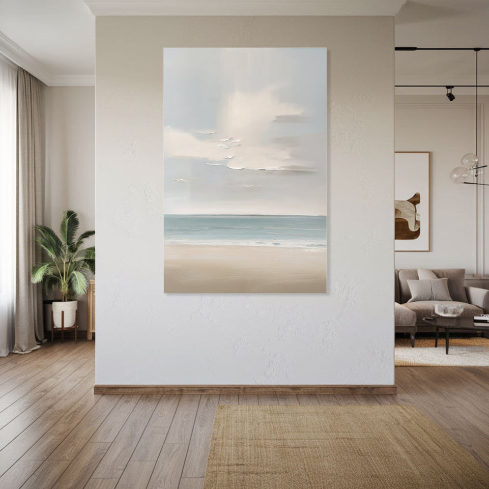 Serene Beachscape I Coastal Wall Art June Wall Art