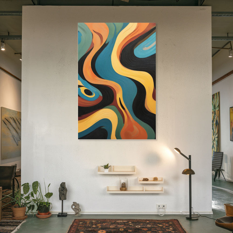 Surreal Sunset Dreamscape Abstract Canvas Art June Wall Art