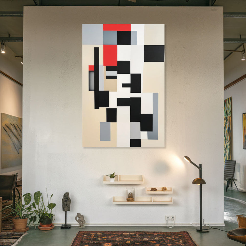 Modern Abstract Geometric Art I Canvas Wall Decor June Wall Art