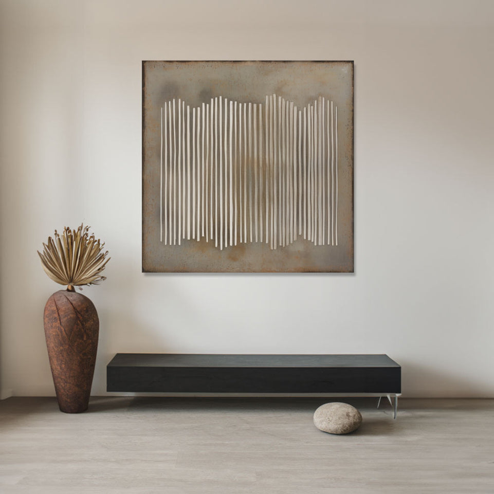 Abstract Cityscape I Large Canvas Art for Living Room Decor June Wall Art