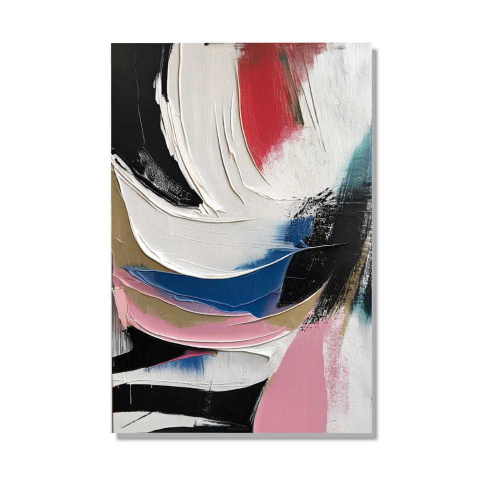 Abstract Symphony of Colors I Vibrant Modern Art June Wall Art